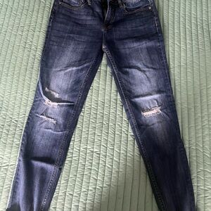 Vigoss Dark Blue Distressed Skinny Jeans